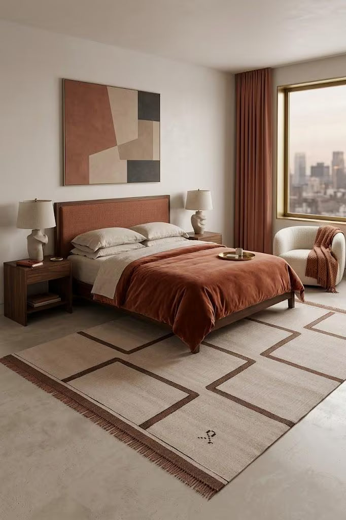 Hand Knotted Wool Rug