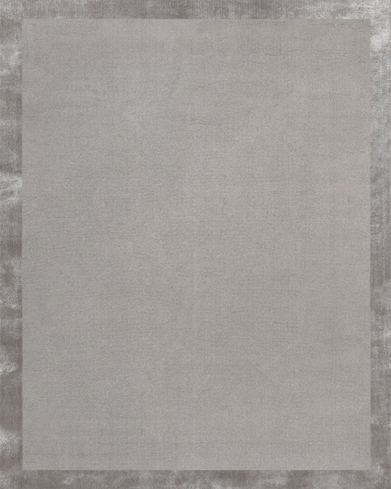 Fragment Wool & Silk Rug / Medium Grey