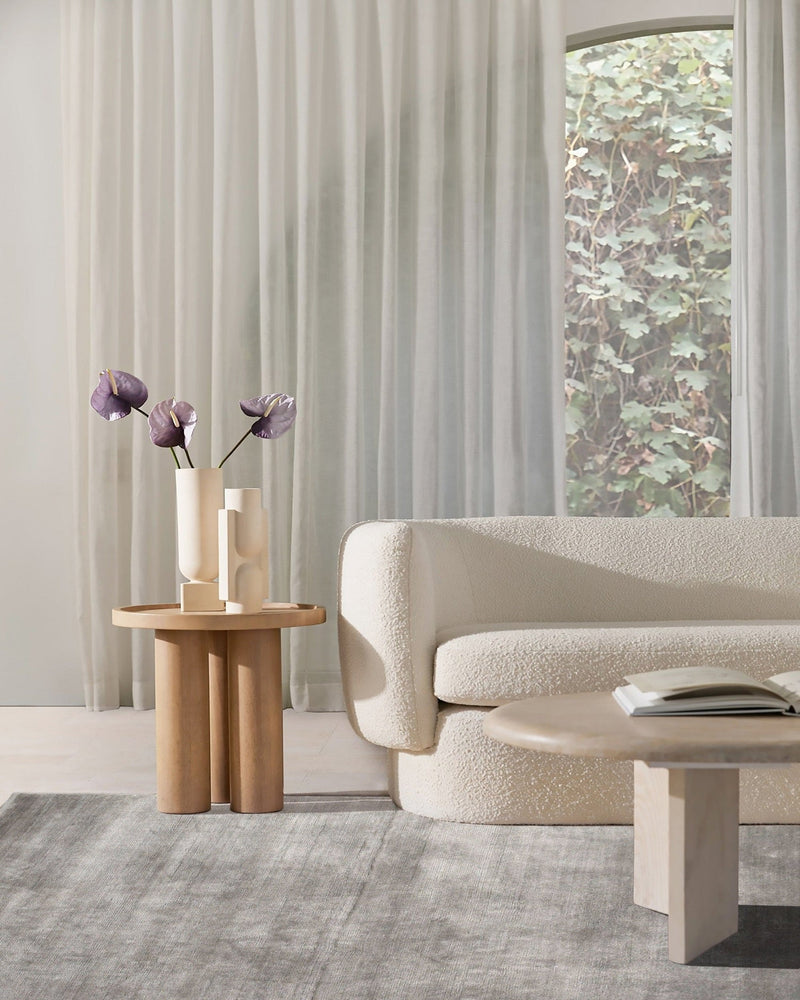 Luma Silk Rug / Gray