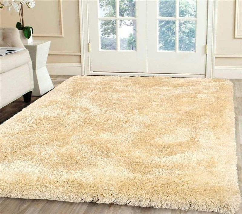 Butter Cream Plain Polyster Carpetify