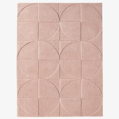 Round Square Rug / Blush Pink