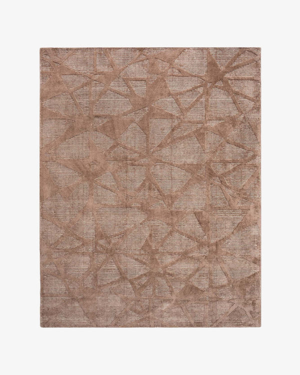 Sepia Wool & Silk Rug