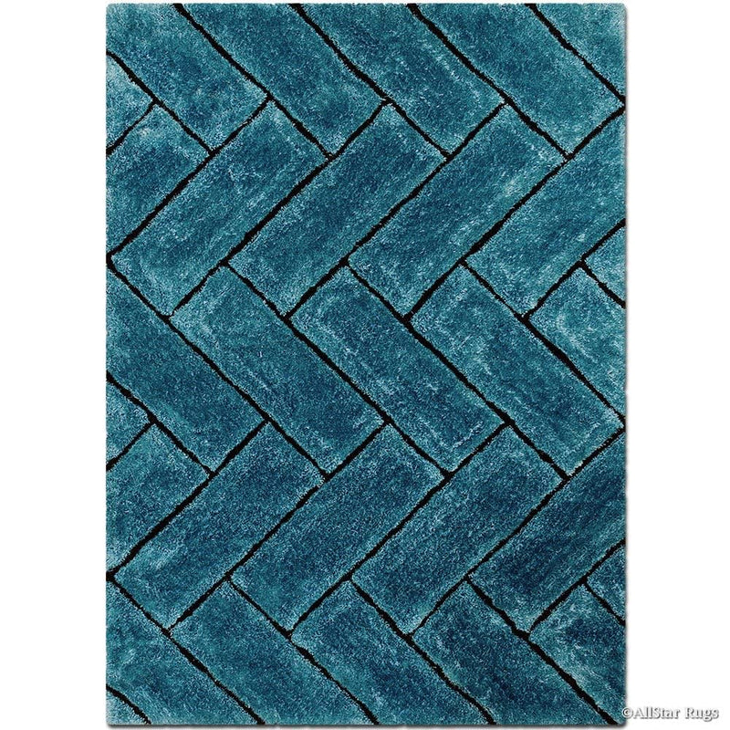 Teal Chevron Carpetify
