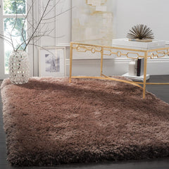 Brown Plain Polyster Carpetify