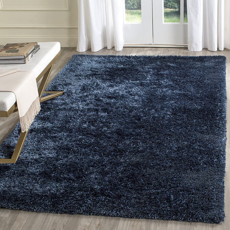 Blue Plain Polyster Carpetify