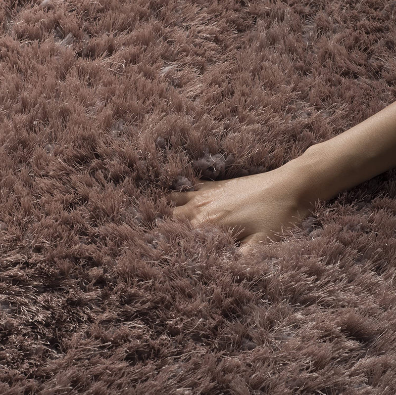Brown Plain Polyster Carpetify