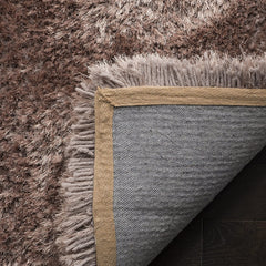 Brown Plain Polyster Carpetify
