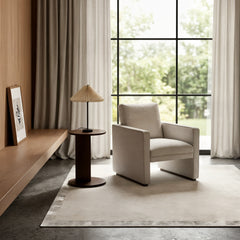 Fragment Wool & Silk Rug / White smoke