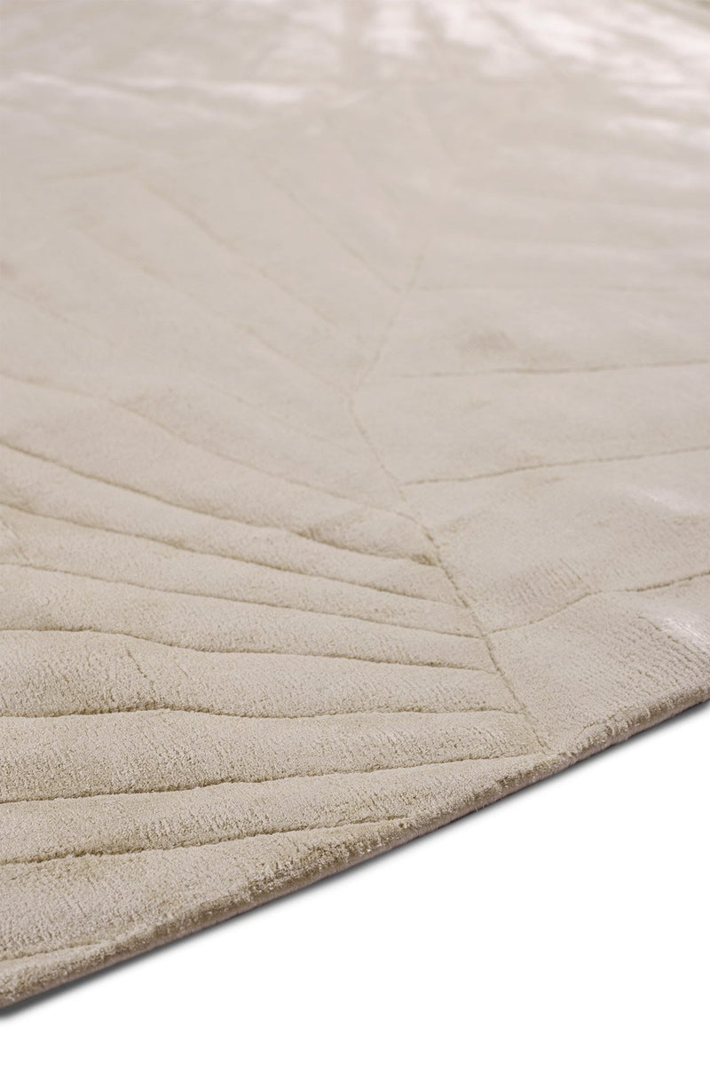 SHELL wool rug carved surface detail