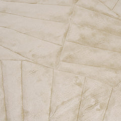Close-up of SHELL hand tufted wool rug texture