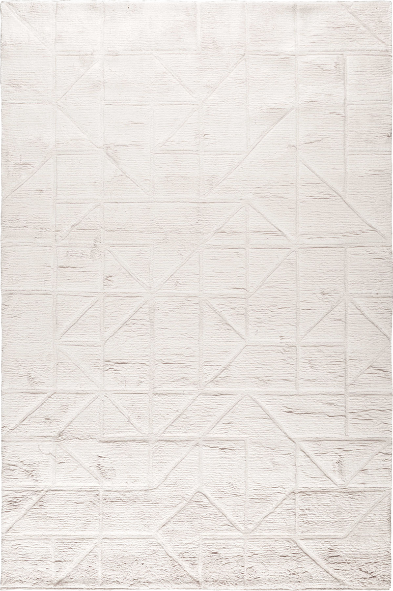 Orryn ivory textured wool rug full view