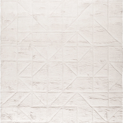 Orryn ivory textured wool rug full view